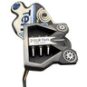 Mega Golf Odyssey 2-Ball Ten Armlock putter, 40'' steel shaft, left hand, with headcover. Black and silver.