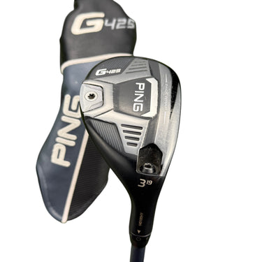 Mega Golf Ping G425 3 Hybrid 19° with Alta CB 70 Regular graphite shaft and headcover.
