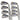 Mega Golf Ping G5 irons 4-PW-SW set with TFC 100I graphite shafts and regular flex.