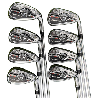 Mega Golf Taylormade M CGB irons 5-Pw-Aw-Sw with KBS Tour C-Taper Lite 105 stiff steel shafts.