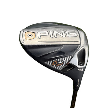 Ping G400 Max driver with 10.5° loft and Aldila Torsion 50 Regular graphite shaft. Right-handed club.