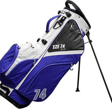 New Ezeglide 74 Lite Hybrid Golf Stand/Cart Bag - Blue/White