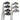 Callaway X-22 Irons / 4-Pw / Callaway Uniflex / Left Hand