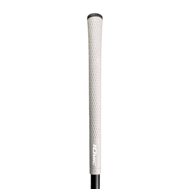 Mega Golf Accra Tour Z Green 6-M5 X-Stiff graphite driver shaft with grey Iomic grip.