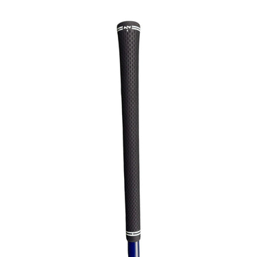 Mega Golf Accra TZ Six 70 M5 X-Stiff graphite driver shaft with black grip and Ping adapter.