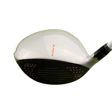 Mega Golf Cobra Amp Cell Driver, 9.5 degree loft, regular flex Fujikura Fuel 57G graphite shaft, silver.