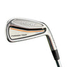 Mega Golf Cobra King Forged Tour #3 iron with Dynamic Gold stiff steel shaft and orange accents.