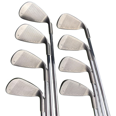 Mega Golf Ping G10 irons set 4-PW-SW, left-handed, steel shafts, regular flex, silver metal