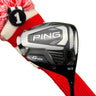 Mega Golf Ping G425 Max driver, 10.5° loft, black and silver with Aldila Rogue 130 Msi 70 stiff graphite shaft.