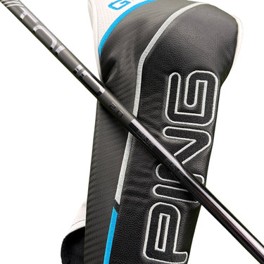 Mega Golf Ping G440 Max driver with 9° loft and Ping Tour Black 2.0 65 stiff graphite shaft.