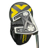 Mega Golf Scotty Cameron Phantom X 5.5 2022 right-handed 33" steel putter with black and yellow headcover.