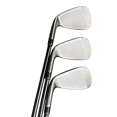 Mega Golf Taylormade Qi GunMetal Edition irons 5-Pw with KBS Max MT 85 Stiff steel shafts.