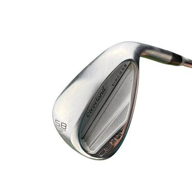 Mega Golf Cleveland CBX4 Zipcore wedge, 58.12 loft, right-handed, with KBS Hi-Rev 2.0 115 steel shaft and Lamkin grip.