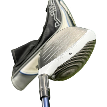 Taylormade Sim Max #3 wood with Ventus Blue graphite shaft and headcover on grass.