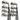 Taylormade M6 Irons / 5-Pw-Aw-Sw / Atmos 5A Senior