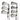 Titleist T200 2023 Irons / 5-Pw-48° / AMT Black S300 Stiff