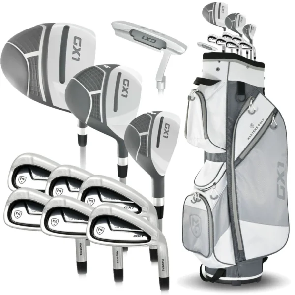New Masters Gx1 Ladies / Youth Graphite Full Set & Cart Bag