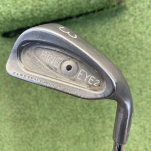 ping-eye-2-3-iron-karsten-lite-stiff-flex-black-dot-detail-1 | Mega Golf Ping Eye 2 #3 Iron / Karsten Lite Stiff Flex / Black Dot detail 2