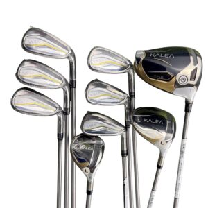 New Ladies Taylormade Kalea Gold Package Set / Woods, Irons & Bag - Image 5